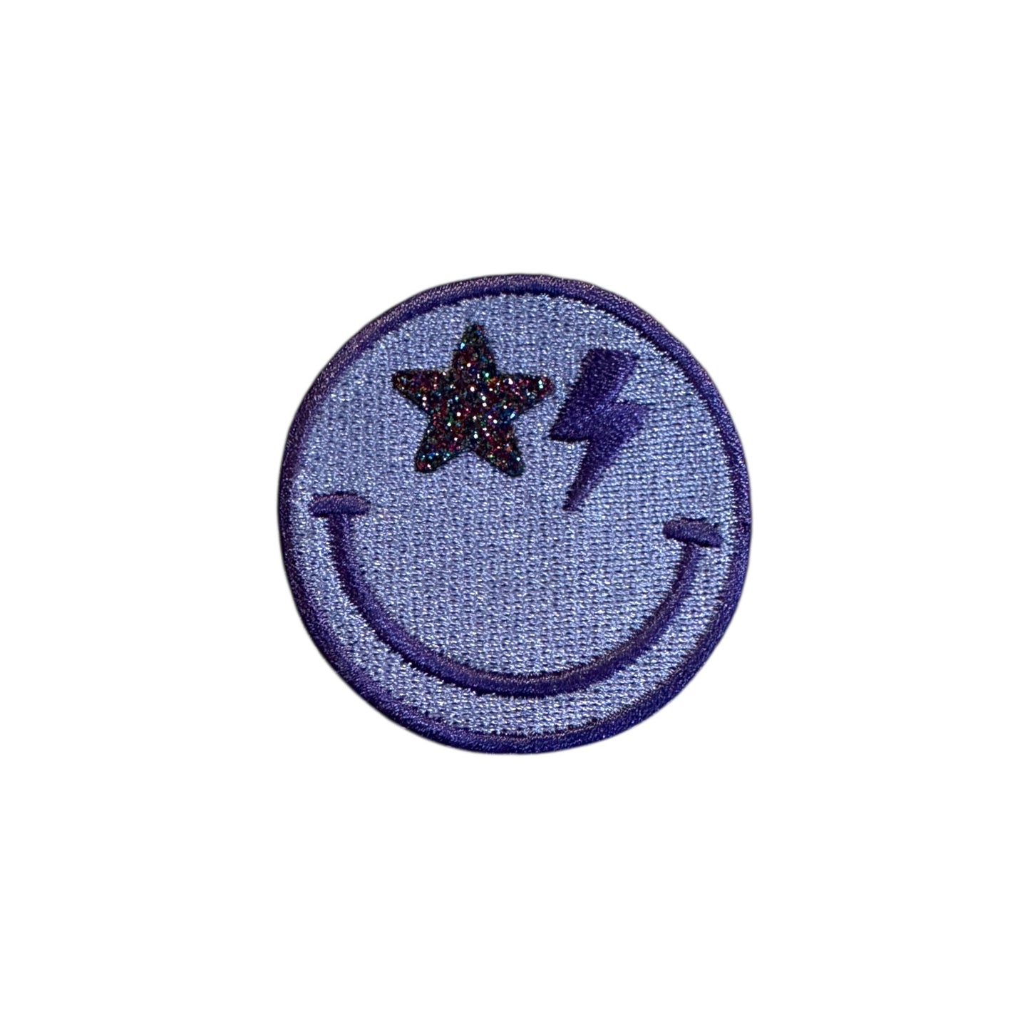 Smiley Star & Bolt Patch