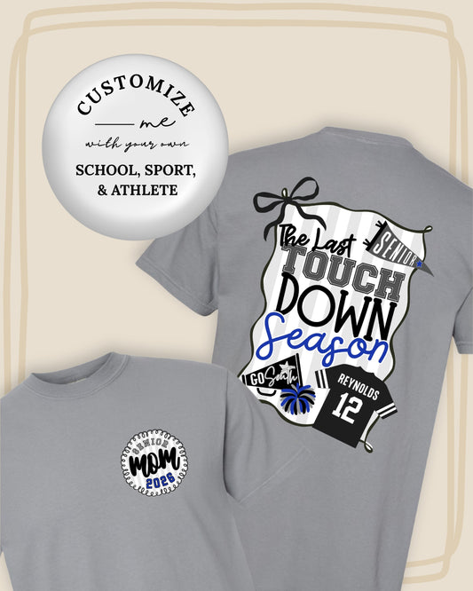 SW Senior Football Mom Personalized Tshirt