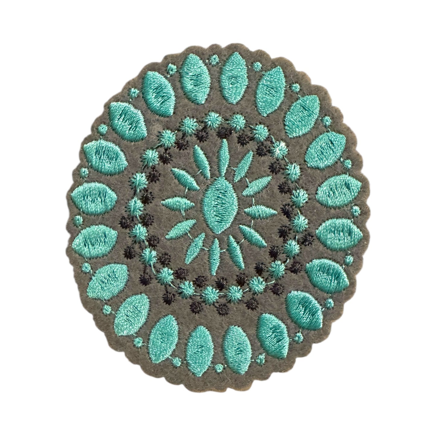 Jeweled Oval Turquoise Patch