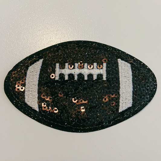 Sequin Football Patch