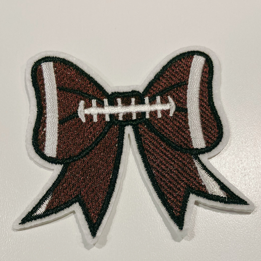 Football Bow Patch