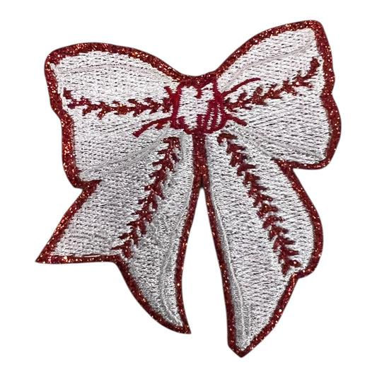 Glitter Sports Bow Patch