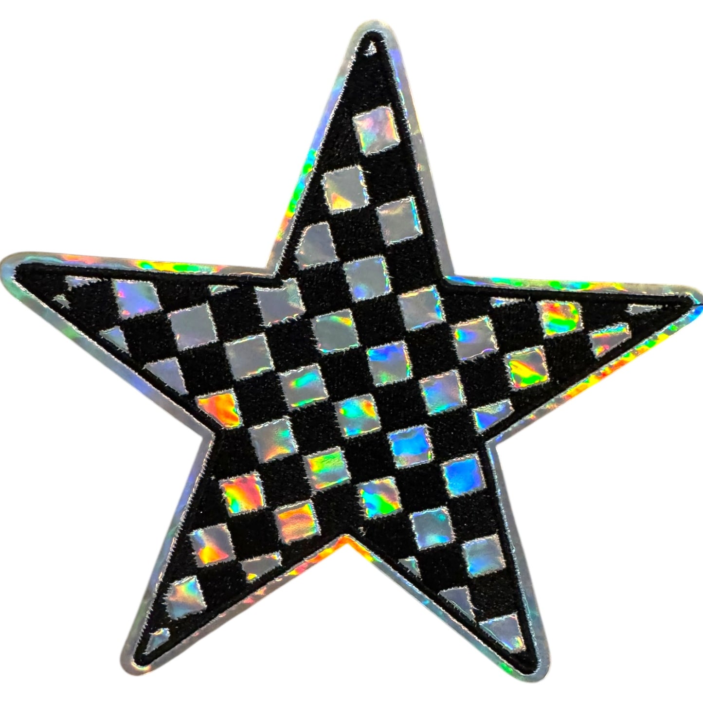 Metallic Checkered Stars
