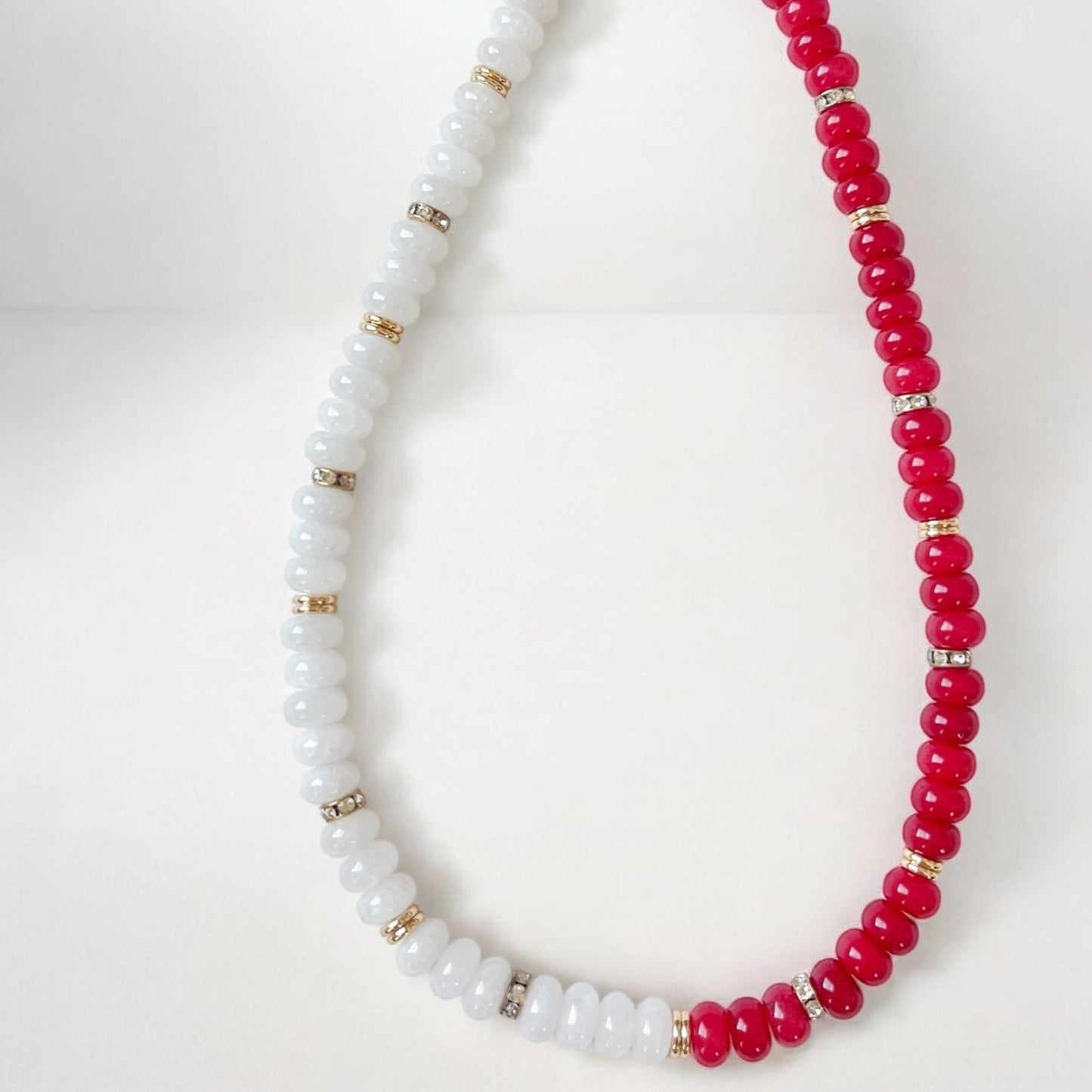 Color Block Beaded Necklace