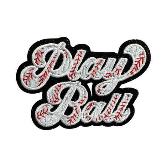Play Ball Glitter Patch (Hat not included)