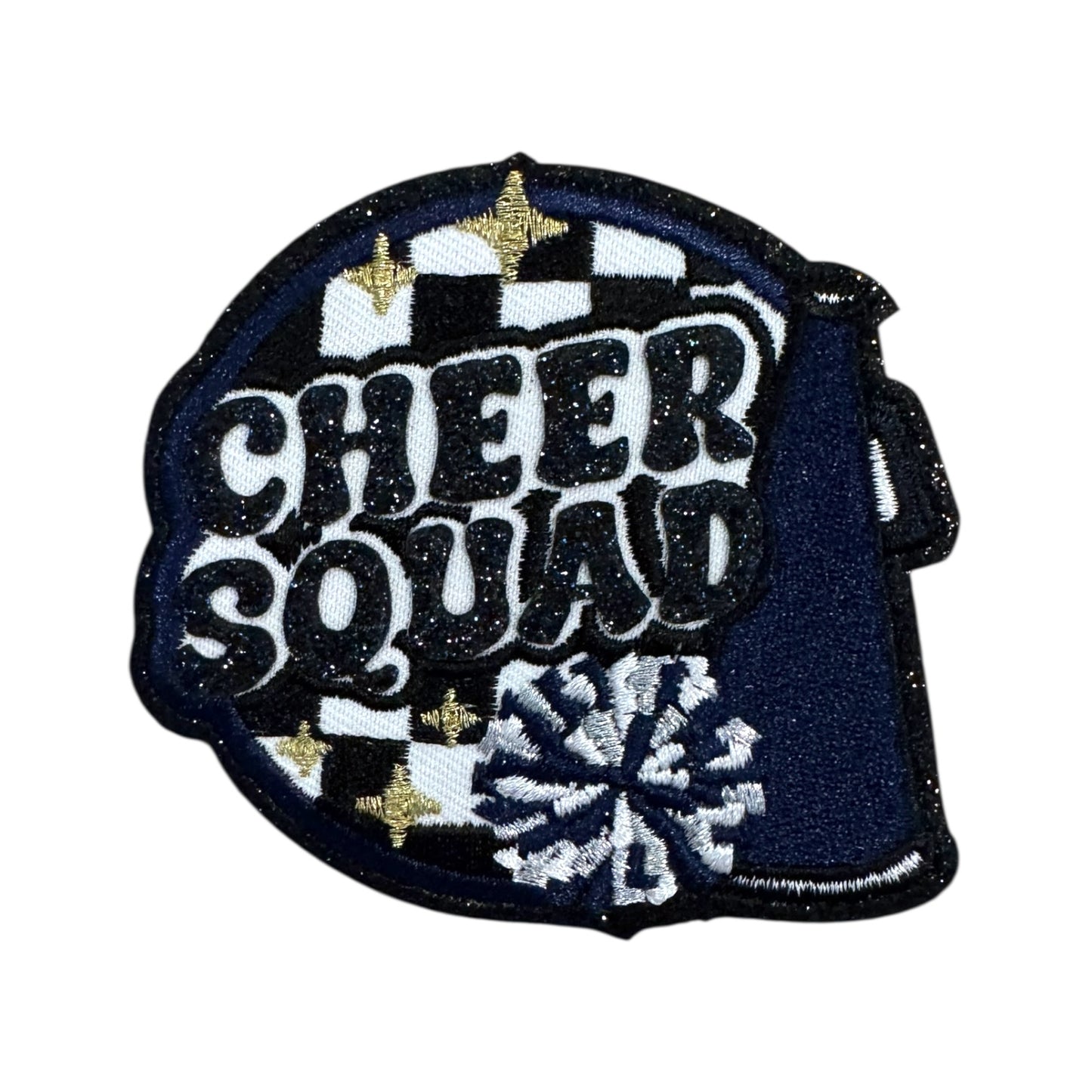 Cheer Squad & Cheer Mom Glitter Patch