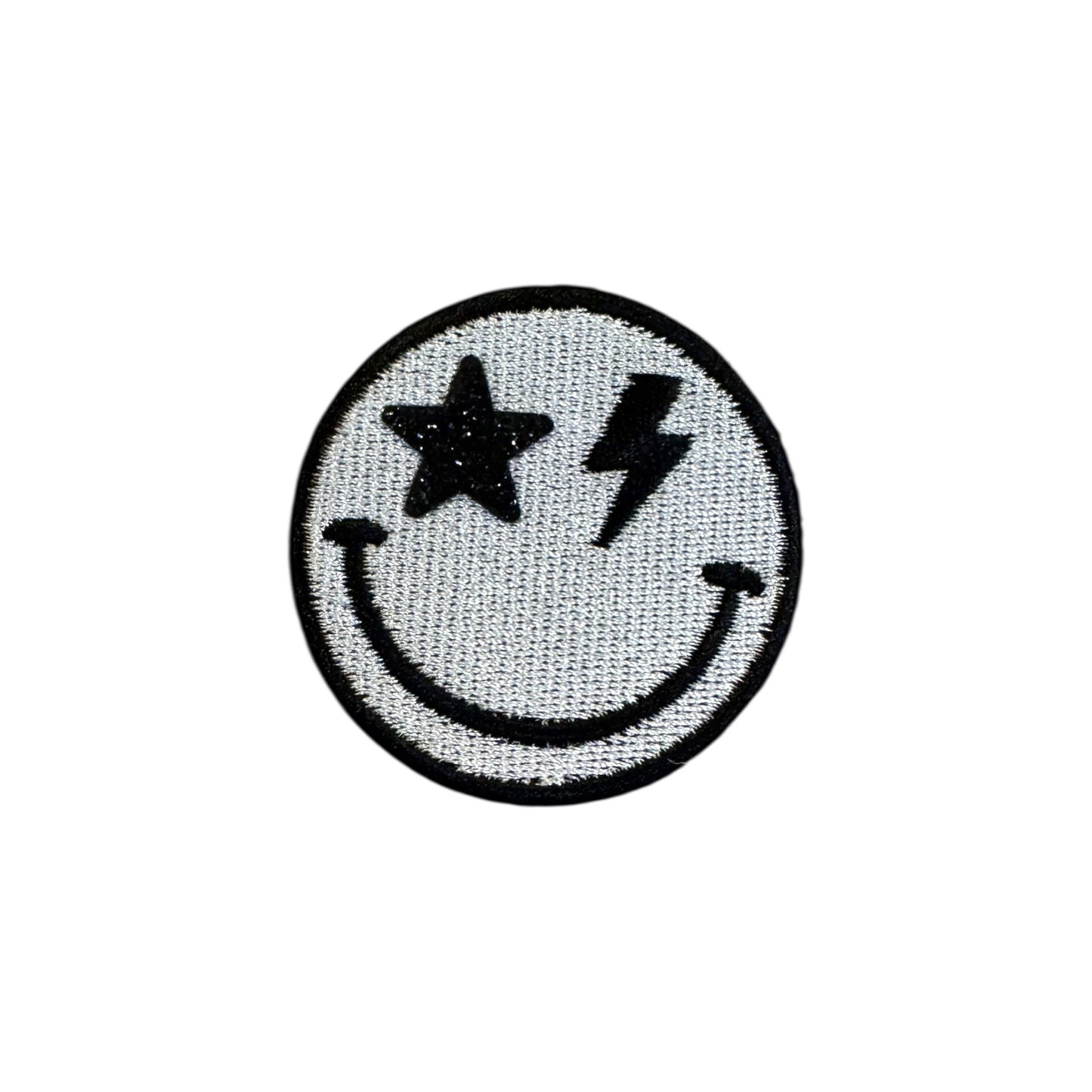 Smiley Star & Bolt Patch