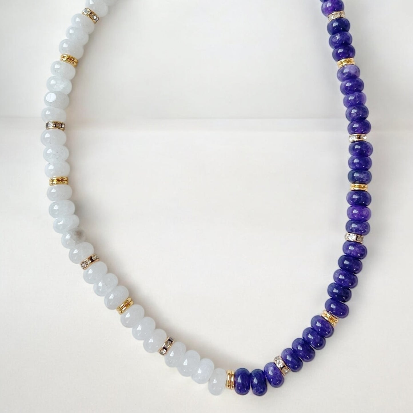 Color Block Beaded Necklace