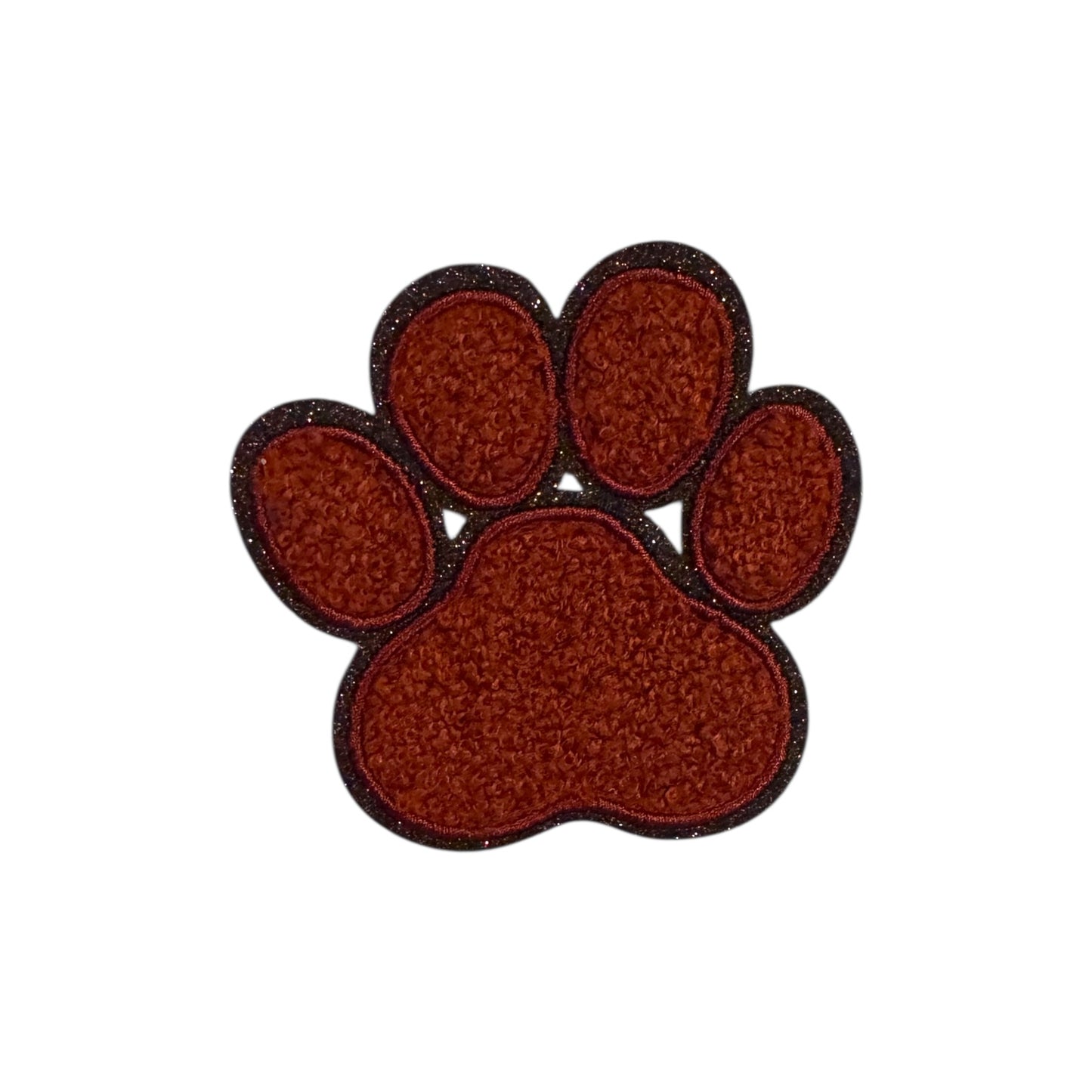 Chenille Paw Print Patch