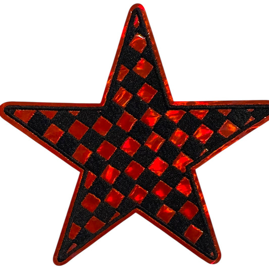 Metallic Checkered Stars