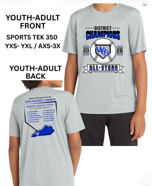 WCS 10s DITRICT CHAMP SHIRT