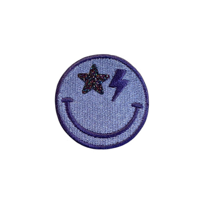 Smiley Star & Bolt Patch
