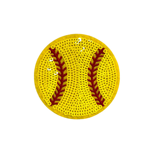 Softball Sequin Patch