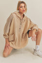 Hooded Pullover, Oat