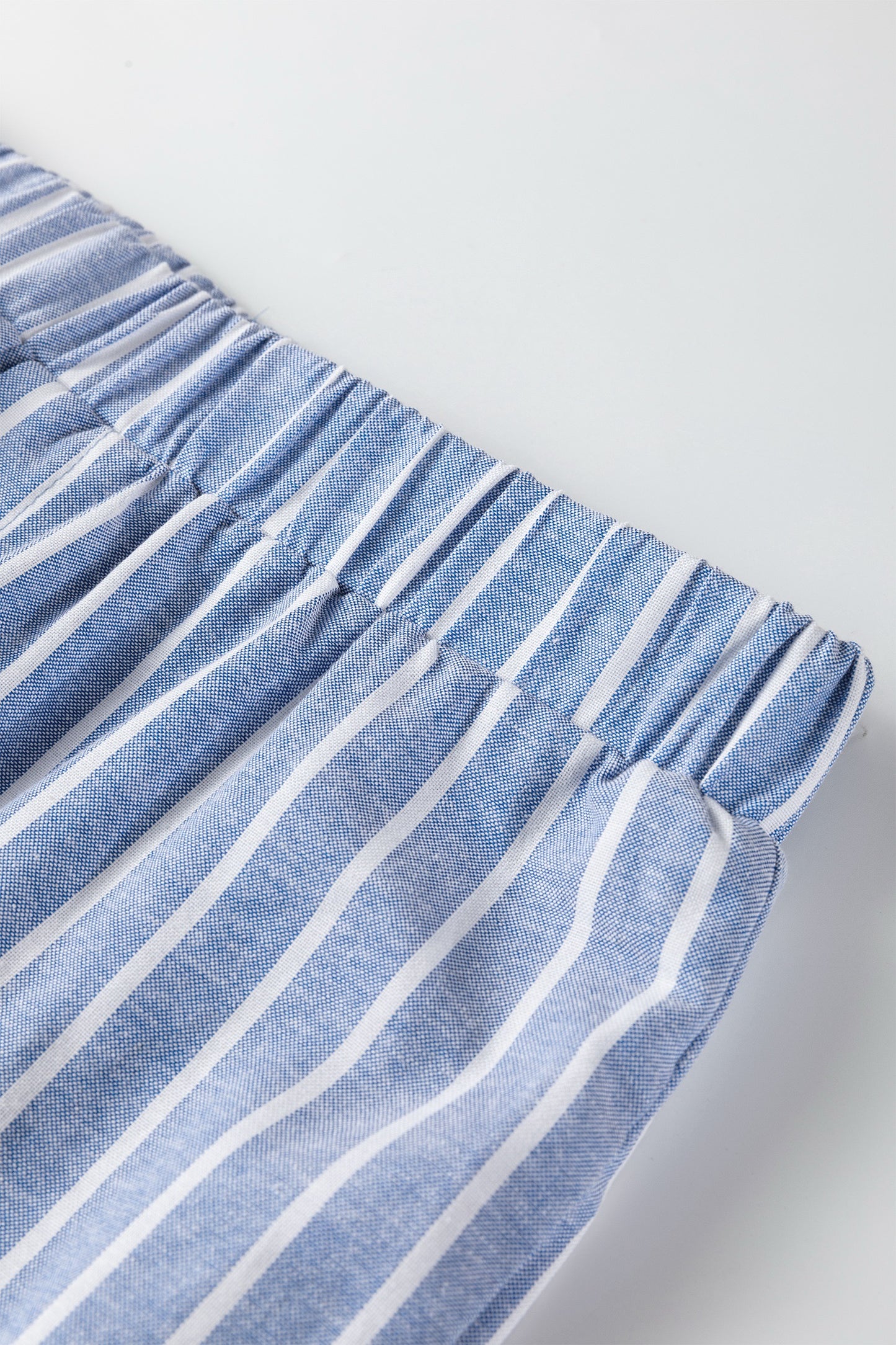 Striped Boxer Wide Leg Pant