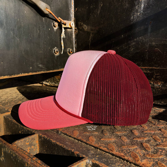 Tri Color Foam Trucker Hat