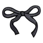 Dainty Bow Patch, Black- 2.7"