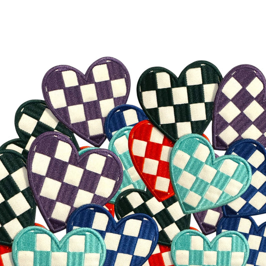 Checkered Heart Patch