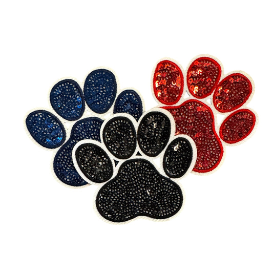 Sequin Paw Print Patch