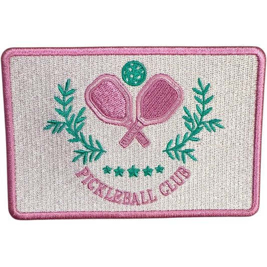 Preppy Pickle Ball Statement Patch