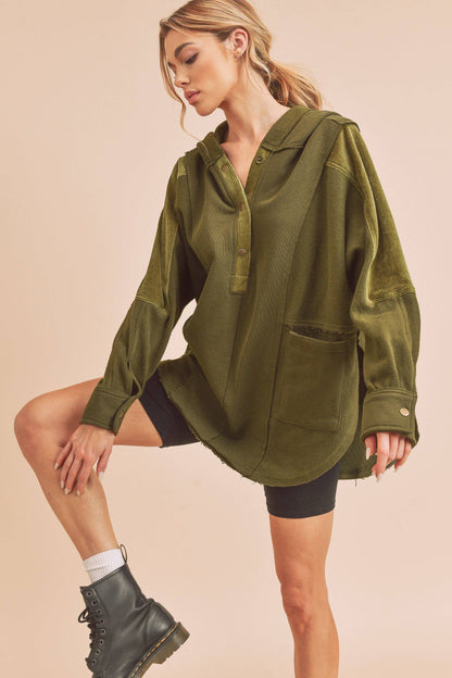 Hooded Pullover, Oat