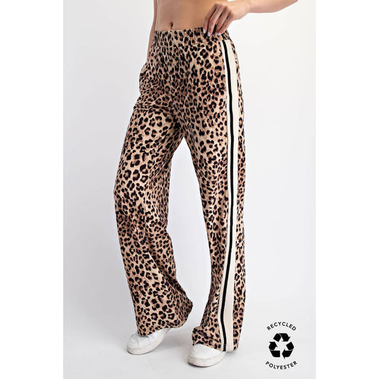 Sports Stripe Leopard Leggings