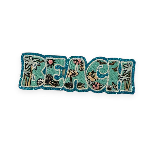 Glitter Beach Patch- 4"