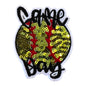 GAME DAY Softball Sequin Patch- 3"