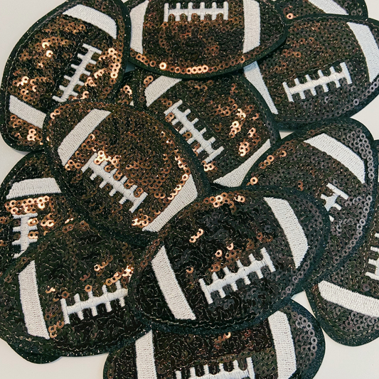 Sequin Football Patch