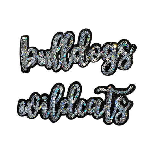 Mascot Script Sequin Patch- Small