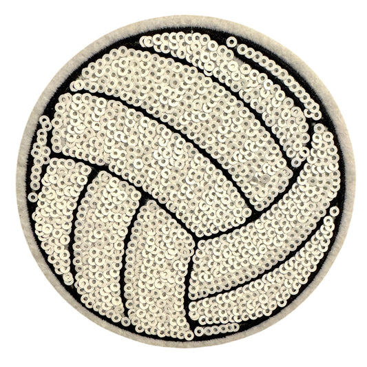Large Volleyball Sequin Patch