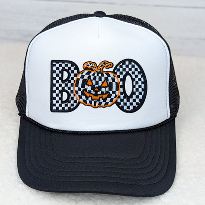 Checkerd BOO Embroidered (Patch Only)