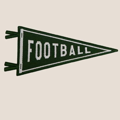 Football Pennant Flag Patch- 3"