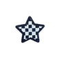 Checkered Star Glitter Patch