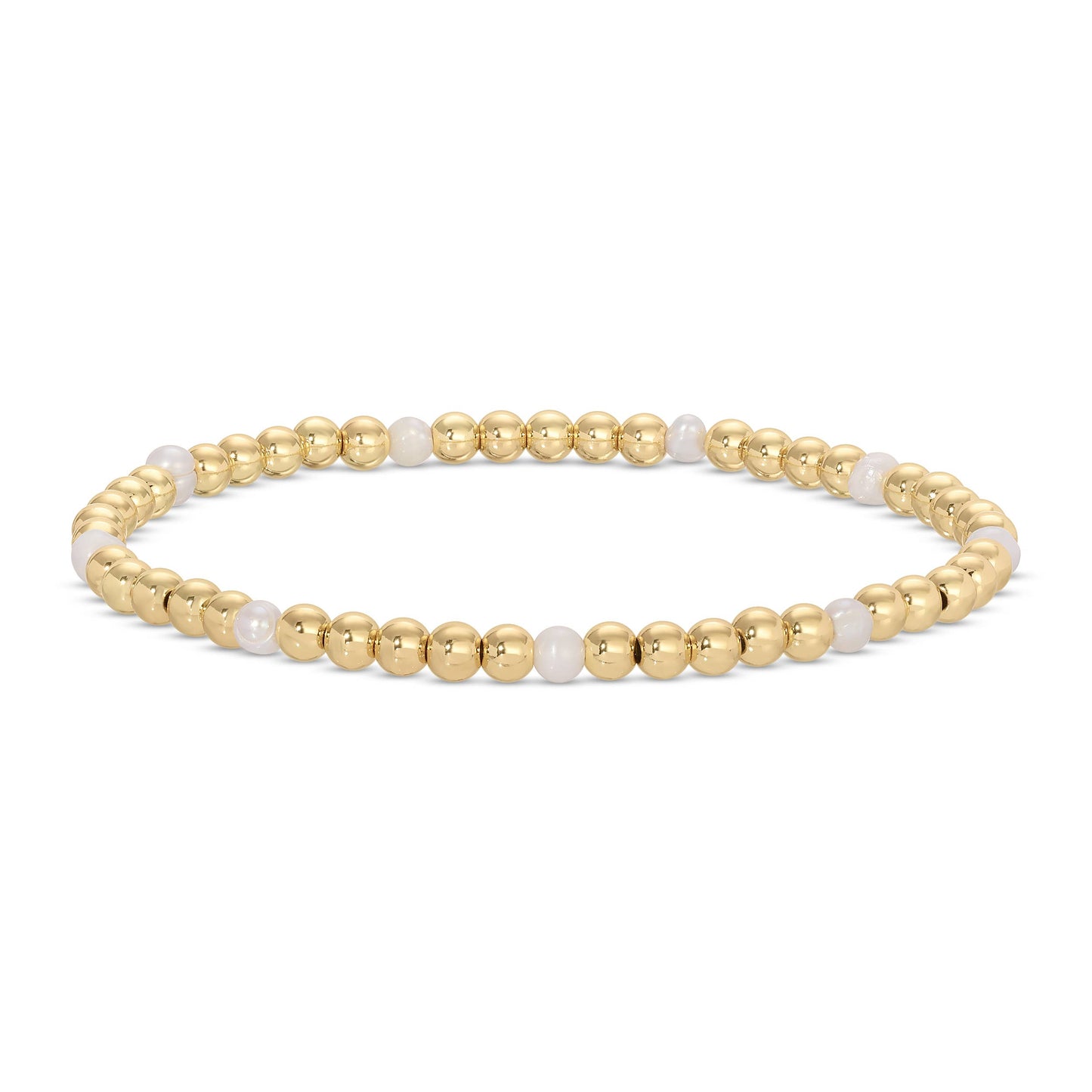 Stacking Goldie- Fresh Water Pearl (SI)