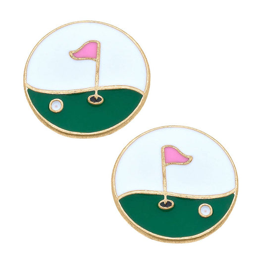 Hole in One Stud Earrings