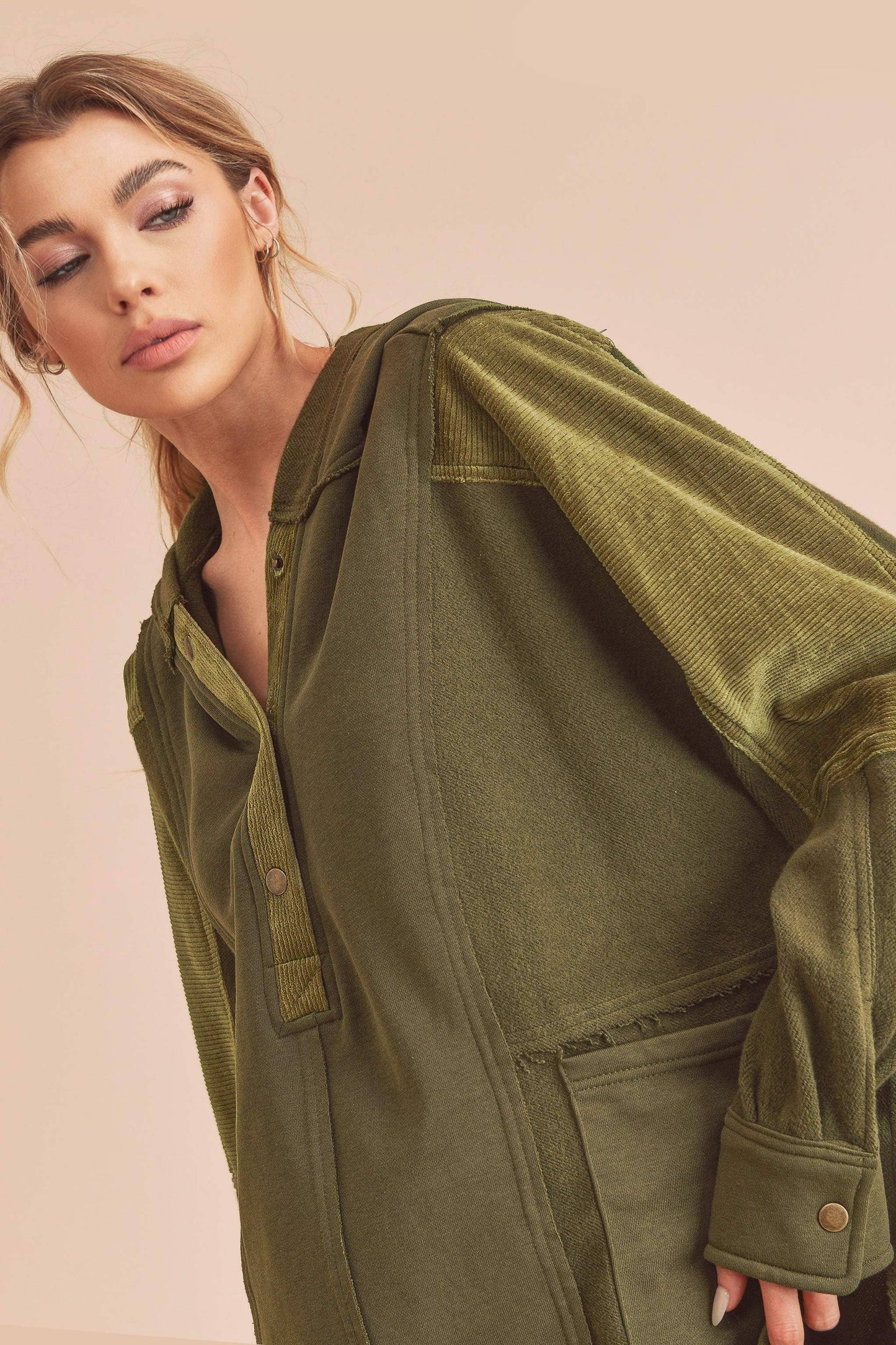 Hooded Pullover, Oat