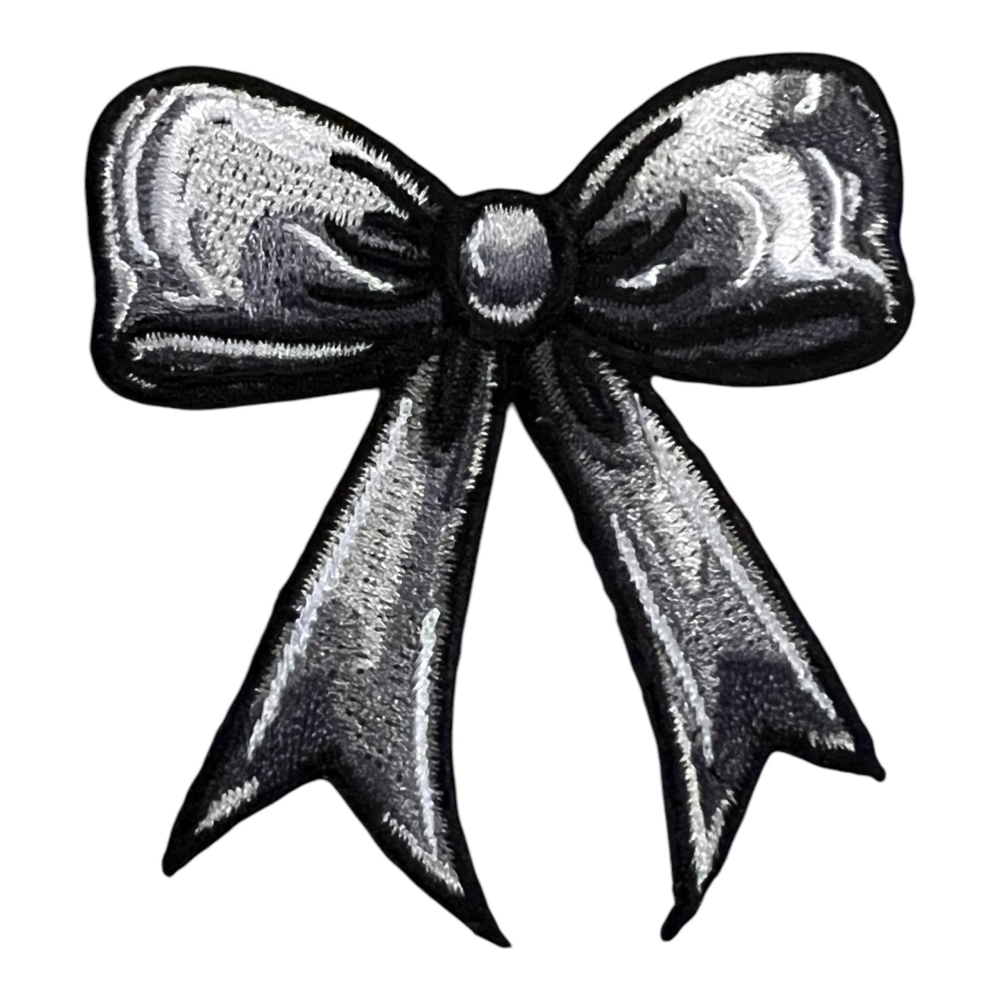 Ombre Bow Patch,Black- 3"