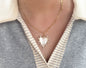 Pearl Studded Heart Necklace