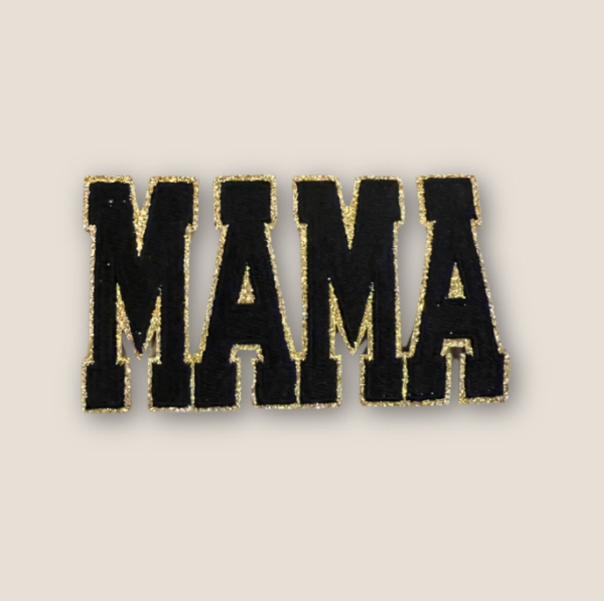 MAMA Varsity Patch, Black- 4”