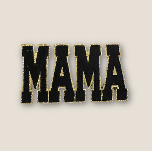 MAMA Varsity Patch, Black- 4”