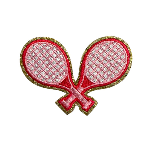 Glitter Tennis Racket Patch