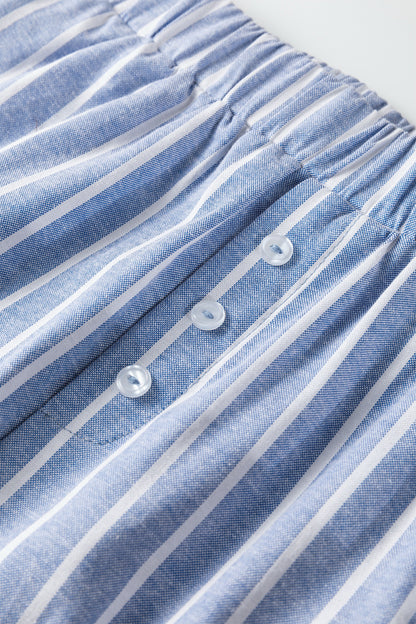 Striped Boxer Wide Leg Pant