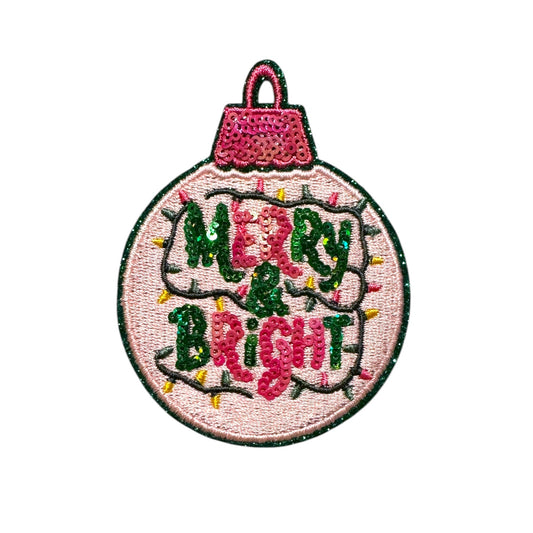 Merry & Bright Sequin Ornament