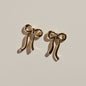 Vintage Bow Studs, Gold