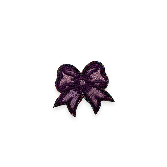 Mini Bow Patch- Purple