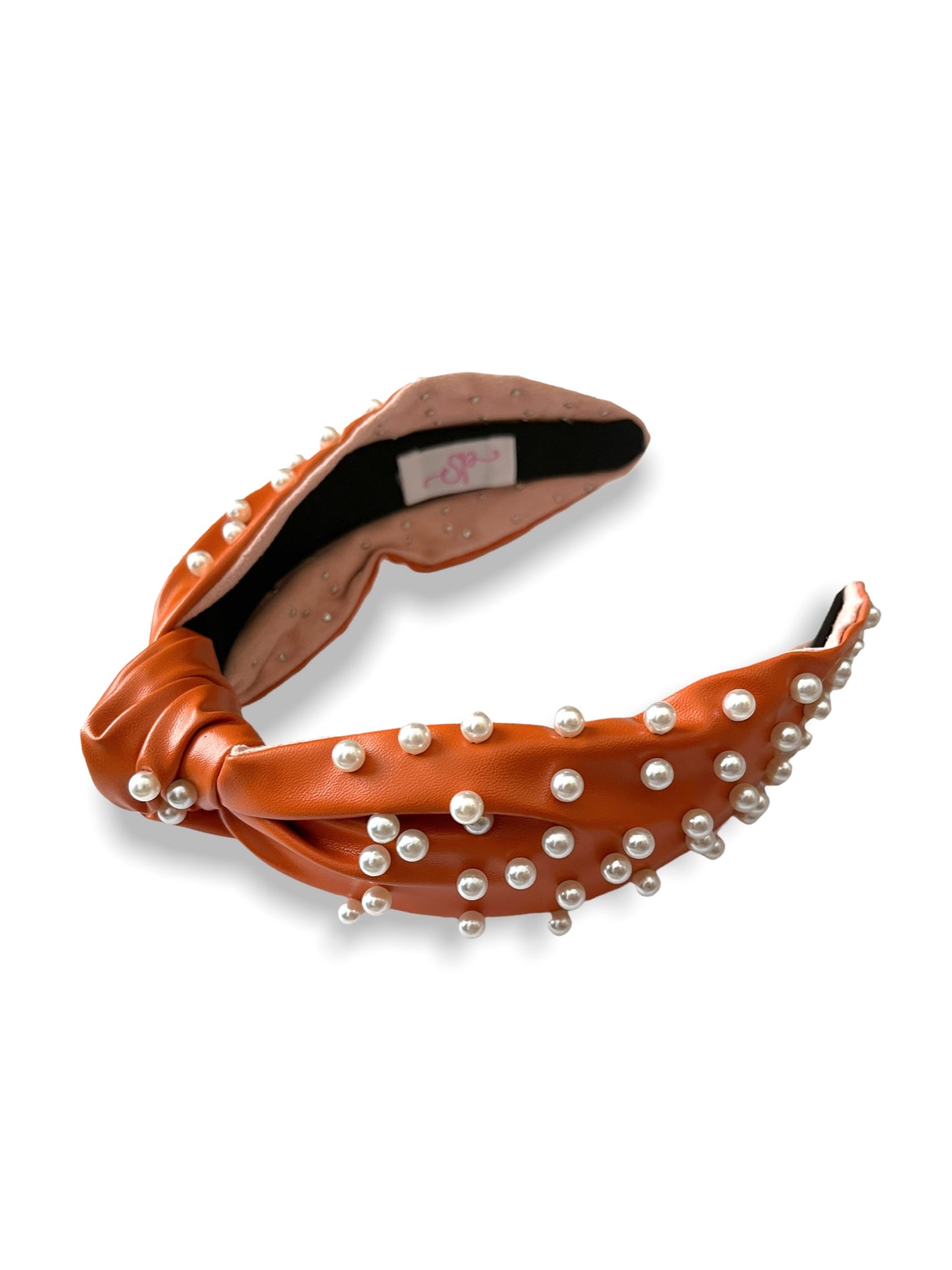 Knotted Leather Pearl Headbands