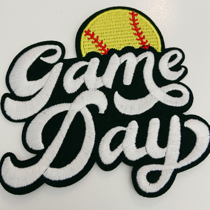 GAME DAY Softball Patch- 4"