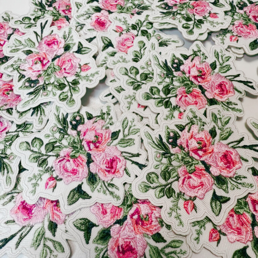 Pink Floral Bouquet Patch