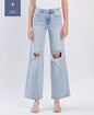 EVERDAY DISTRESSED WIDE JEANS-PLUS SIZE